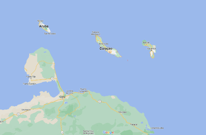 Curacao google maps view